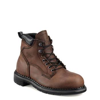 Red Wing SuperSole 6-inch Safety Toe - Hnede Nepremokave Topanky Panske, RW152SK